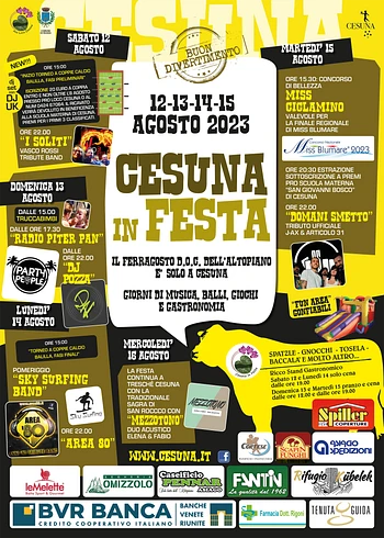 CESUNA IN FESTA - dal 12 al 16 agosto 2023