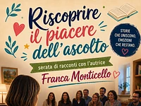 "Das Vergnügen des Zuhörens wiederentdecken" Geschichtenabend mit Franca Monticello – Treschè Conca, Mittwoch, 19. August 2026