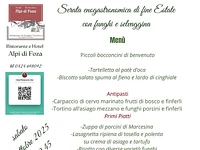 Cena selvaggina e funghi