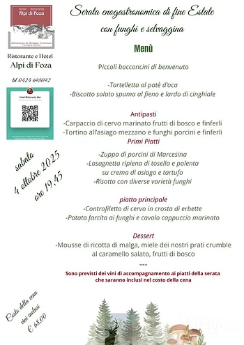 Cena selvaggina e funghi