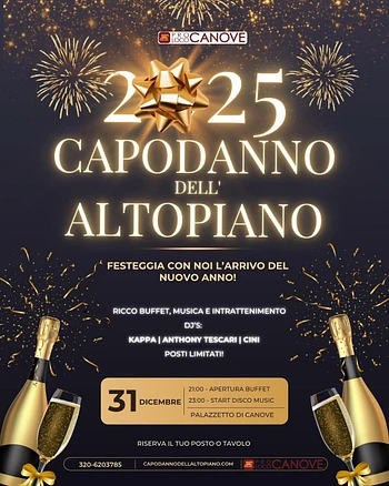 Capodanno 2025 a Canove sull'Altopiano di Asiago