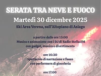Serata tra neve e fuoco con fiaccolata dei maestri di sci alla Ski Area Verena