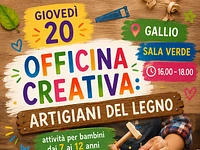 Artigiani del legno laboratorio per bambini a gallio