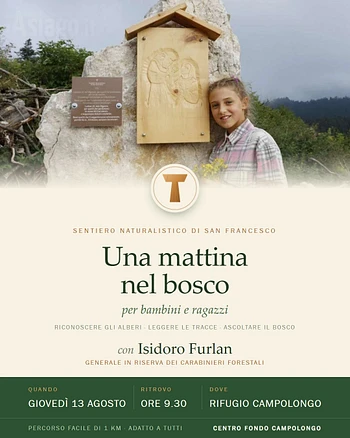 Una mattina nel bosco passeggiata a Campolongo 13 agosto 2026