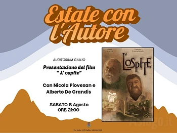 Presentazione del cortometraggio l'Ospite a Gallio 8 agosto 2026