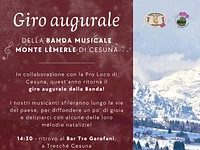 Giro augurale della Banda Musicale Monte Lèmerle - Cesuna, sabato 21 dicembre 2024