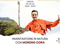 ESCURSIONE con LABORATORIO TEATRALE "InventaStorie in Natura con Moreno Corà" - Canove, martedì 26 agosto 2025