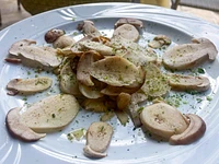Frischer Steinpilzsalat