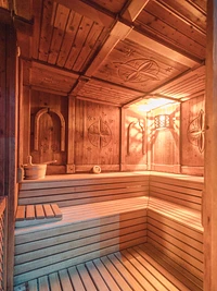 Die Sauna des Spas