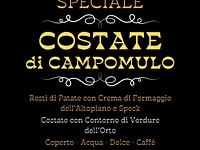 Cena speciale "Costate di Campomulo" al Rifugio Campomulo – sabato 5 ottobre 2024