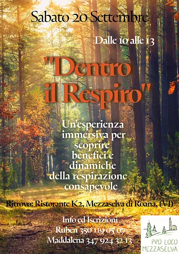 dentro il respiro esperienza immersiva a mezzaselv