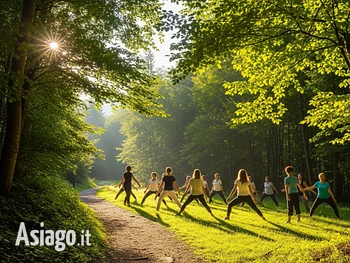 Meditazione e mindart nel bosco sull'Altopiano di Asiago