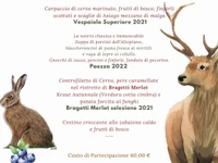 "Food and wine evening with mushrooms and game" at the Hotel Ristorante Alpi in Foza - 7 October 2023