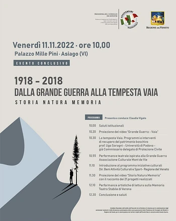 1918-2018: Dalla Grande Guerra alla Tempesta Vaia