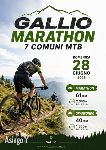 gallio marathon 7 comuni mtb 28 giugno 2026