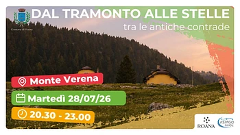 Dal tramonto alle stelle tra le Malghe del Verena escursione con Asiago Guide 28 luglio 2026