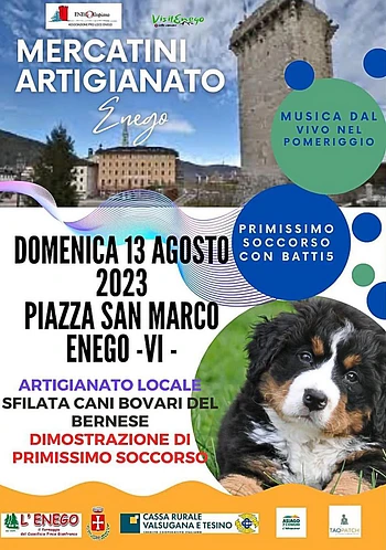 Mercatino dell'Artigianato a Enego - Domenica 13 agosto 2023