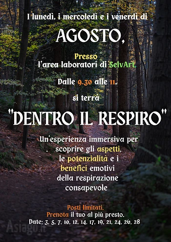 dentro il respiro a mezzaselva agosto 2026