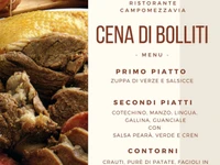Dinner of boiled meats at the Campomezzavia Restaurant - Asiago, Saturday 28 January 2023