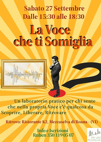 la voce che ti somiglia 27 settembre a mezzaselva