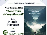 Incontro con Nicola Piovesan a Gallio agosto 2026