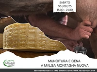 Mungitura e cena a Malga Montagna Nuova | Sabato 30 agosto 2025 dalle 15.30