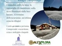 Nachtschneeschuhwandern mit Abendessen in der Campolongo-Hütte - 7. Januar 2023