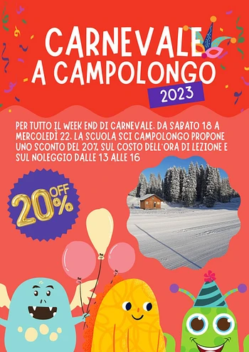 Carnevale 2023 al Centro Fondo Campolongo
