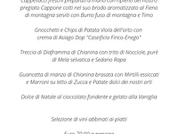 Pranzo di Natale 2022 al Ristorante Agriturismo Grüuntaal di Asiago - 25 dicembre 2022