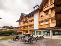 Das Außensolarium des Hotels Gaarten