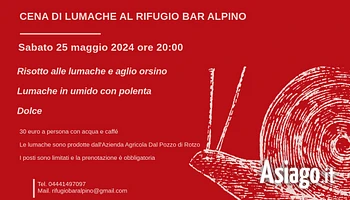 Cena di lumache al Rifugio Bar Alpino