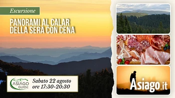 E25 Panorami al calar della sera con cena 22 08 26