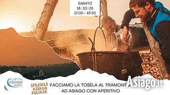 facciamo la tosela al tramonto ad asiago con aperi
