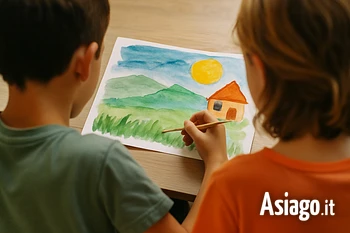 Acquarelliamo il mondo laboratorio artistico per bambini a Gallio