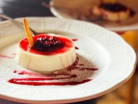Die besondere Panna Cotta der Baita al Fungo