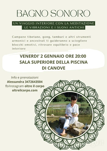 bagno sonoro 2 gennaio 2026 a canove