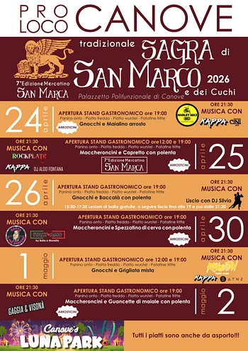 sagra di san marco e dei cuchi 2026 a canove di ro