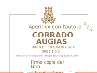 Incontro con l'Autore Corrado Augias presso l'Asiago Sporting Hotel & Spa - Asiago, 30 luglio 2024