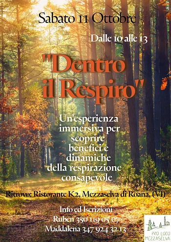 Dentro il respiro esperienza immersiva a Mezzaselva di Roana