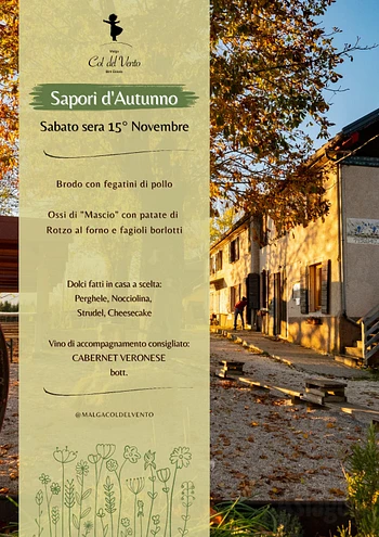 cena sapori d autunno a malga col del vento