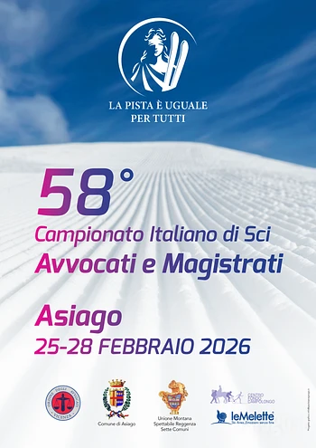 locandina 58 campionato sci avvocati e magistrati 