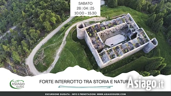 escursione guidata a Forte Interrotto sull'Altopiano di Asiago