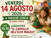 Workshop "Der magische Elfenhut" und Show "Krumme Geschichten des Minnesängers Lustikh" – Treschè Conca, Freitag, 14. August 2026
