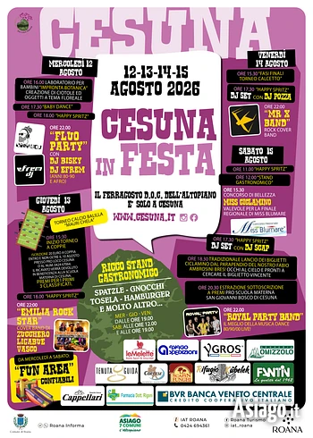 Cesuna in festa 2026