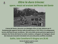 Serata divulgativa “Oltre la dura trincea” - Gallio, venerdì 13 giugno 2025