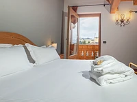 Die Aussicht aus einem der Zimmer mit Balkon