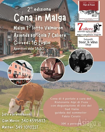 cena in malga seconda edizione 2026