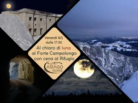 In the moonlight at Forte Campolongo - Friday 6 January 2023 from 5.30 pm