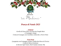 Pranzo di Natale 2023 al Ristorante "Ai Mulini" del Gaarten Hotel Benessere Spa a Gallio - 25 dicembre 2023