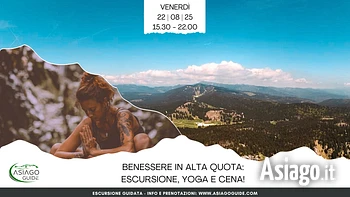 E18 benessere in alta quota escursione, yoga e cena